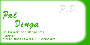 pal dinga business card